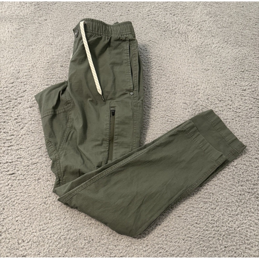 Vuori Pants Mens Small Green Ripstop Climber Hiking Stretch Active V412